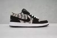 air jordan 1 basse hommes chaussures zebra black